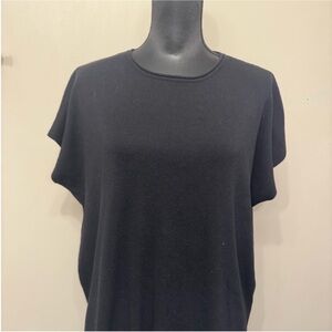 Fashion Women’s Black Knit Oversized Baggy Top L